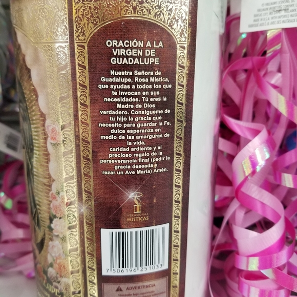 Brilux Virgen de Guadalupe Religious Candle – White Wax - Picture 5 of 6